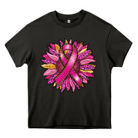 Asphalt breast cancer sunflower Heavy Core Tee - RanaPortraitStore