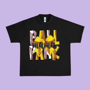 Ball Park Mama Urban Heavy Tee Designed By Cowhidedigitalart