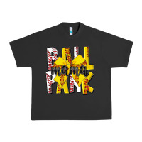 Pigment Black ball park mama Urban Heavy Tee - CowhideDigitalArt