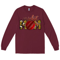 Burgundy cricket mom Long Sleeve Tee - RacoonDesign