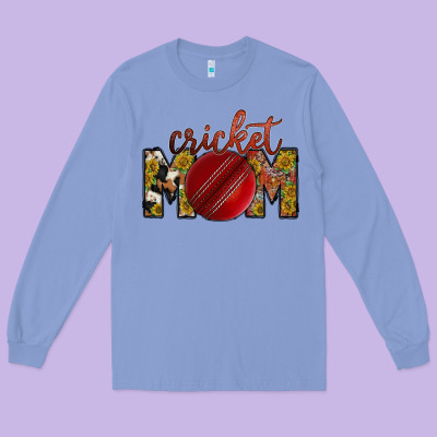 Cricket Mom Long Sleeve Tee Designed By Racoondesign