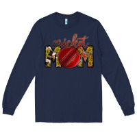 Navy cricket mom Long Sleeve Tee - RacoonDesign