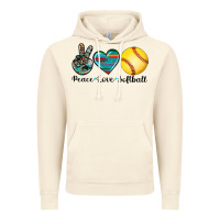 Vintage Artic peace love softball Vintage Hoodie - Artiststas