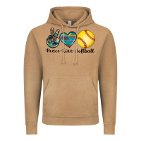 Vintage Camel peace love softball Vintage Hoodie - Artiststas