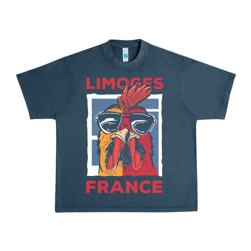 Limoges T  Shirt Limoges France Gallic Rooster T  Shirt Urban Heavy Tee by linhVisuals | Teevron