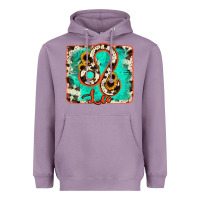 Lavender leo turquoise cowhide Heavyweight Hoodie - RanaPortraitStore