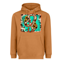 Meerkat leo turquoise cowhide Heavyweight Hoodie - RanaPortraitStore