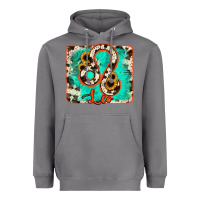 Storm leo turquoise cowhide Heavyweight Hoodie - RanaPortraitStore