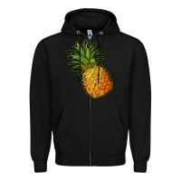 Black pineapple Zipper Hoodie - Jasminsmagicworld