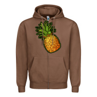 Chestnut pineapple Zipper Hoodie - Jasminsmagicworld