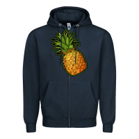 Navy pineapple Zipper Hoodie - Jasminsmagicworld