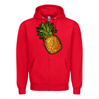Red pineapple Zipper Hoodie - Jasminsmagicworld