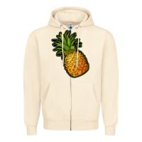 Sandshell pineapple Zipper Hoodie - Jasminsmagicworld
