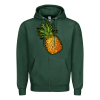 Sports Green pineapple Zipper Hoodie - Jasminsmagicworld