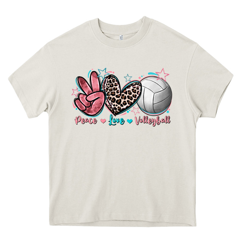 Peace Love Volleyball Heavy Core Tee by FaDigitalArtStudio | Teevron