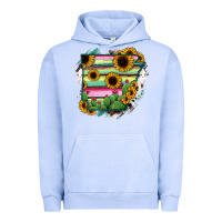 Pigment Grape Ice Arkansas Map Sunflower Cactus Serape Urban Hoodie - RanaPortraitStore