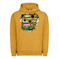 Pigment Peanut Butter Arkansas Map Sunflower Cactus Serape Urban Hoodie - RanaPortraitStore