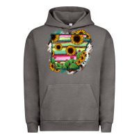 Pigment Tornado Arkansas Map Sunflower Cactus Serape Urban Hoodie - RanaPortraitStore