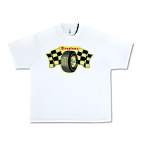 White firestone one racing Urban Heavy Tee - linhVisuals