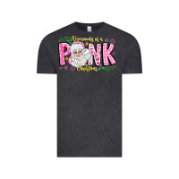 Vintage Black dreaming of a pink christmas Vintage Tee - CowhideDigitalArt