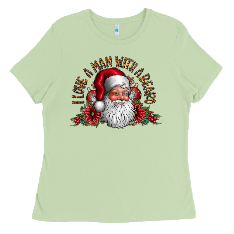 I Love A Man With Beard Ladies Tee by CowhideDigitalArt | Teevron