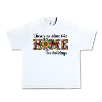 White there's no place like home for holidays Urban Heavy Tee - RanaPortraitStore