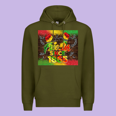 Free Ish Since 1865 Premium Hoodie Designed By Barkaloodesign