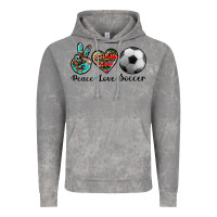 Cloud Rock peace love soccer Vintage Hoodie - Artiststas