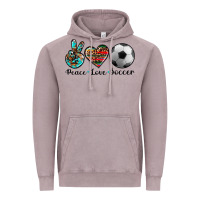 Vintage Zinc peace love soccer Vintage Hoodie - Artiststas