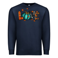 Navy fall love Premium Sweatshirt - RanaPortraitStore