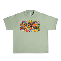 Oil Green basketball sister Urban Heavy Tee - CowhideDigitalArt