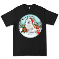 Black Christmas samoyed dog Premium Tee - FaDigitalArtStudio