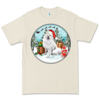 Bone Christmas samoyed dog Premium Tee - FaDigitalArtStudio