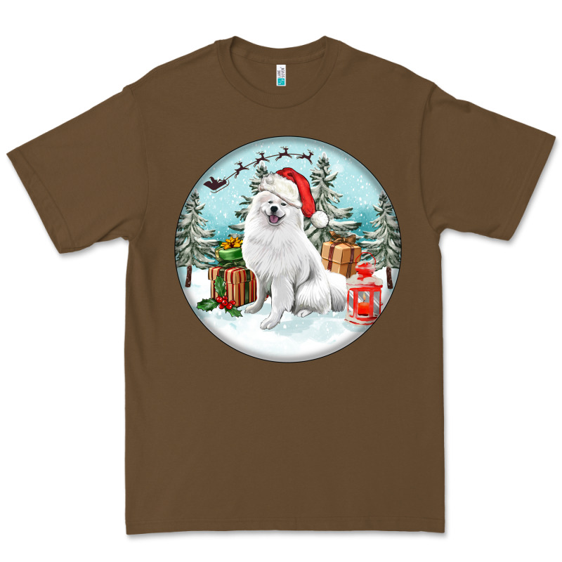Christmas Samoyed Dog Premium Tee by FaDigitalArtStudio | Teevron