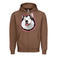 Chestnut husky Zipper Hoodie - Jasminsmagicworld