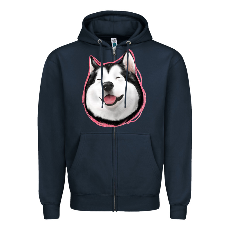 Husky Zipper Hoodie by Jasminsmagicworld | Teevron