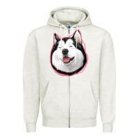 Oatmeal Heather husky Zipper Hoodie - Jasminsmagicworld