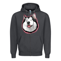 Smoke husky Zipper Hoodie - Jasminsmagicworld