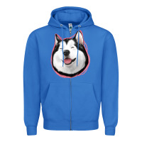 True Royal husky Zipper Hoodie - Jasminsmagicworld