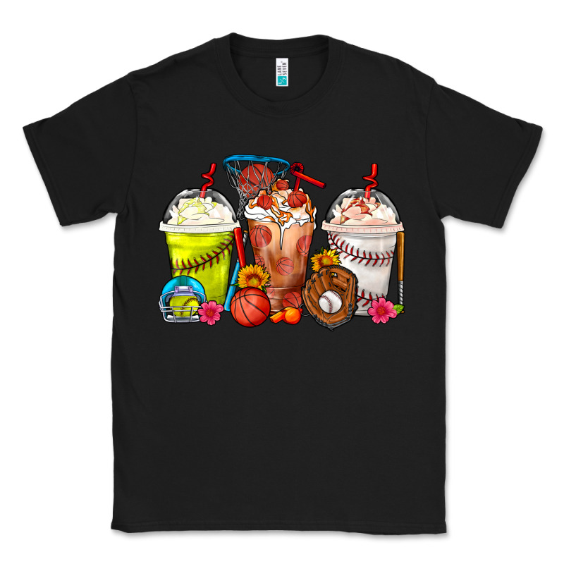 Softball Basketball Baseball Sports Coffee Cups Classic Tee by FaDigitalArtStudio | Teevron