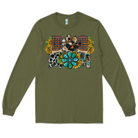 Army Green dog mom western Long Sleeve Tee - RacoonDesign