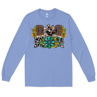 Colony Blue dog mom western Long Sleeve Tee - RacoonDesign