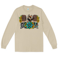 Mushroom dog mom western Long Sleeve Tee - RacoonDesign