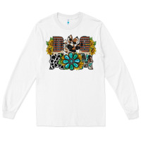 White dog mom western Long Sleeve Tee - RacoonDesign