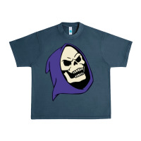 Midnight Navy SKELETOR Urban Heavy Tee - linhVisuals