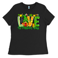 Black love st patricks day Ladies Tee - CowhideDigitalArt