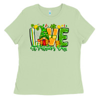 Matcha love st patricks day Ladies Tee - CowhideDigitalArt