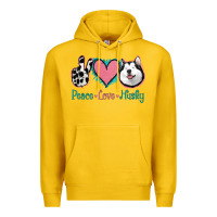 Lemon Peace Love Husky Premium Hoodie - Jasminsmagicworld