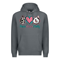 Rock Peace Love Husky Premium Hoodie - Jasminsmagicworld