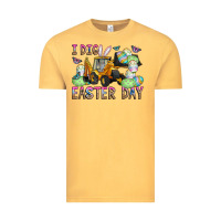 Vintage Mustard I Dig Easter Day Vintage Tee - CowhideDigitalArt